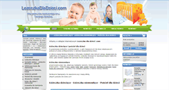 Desktop Screenshot of lozeczkadladzieci.com